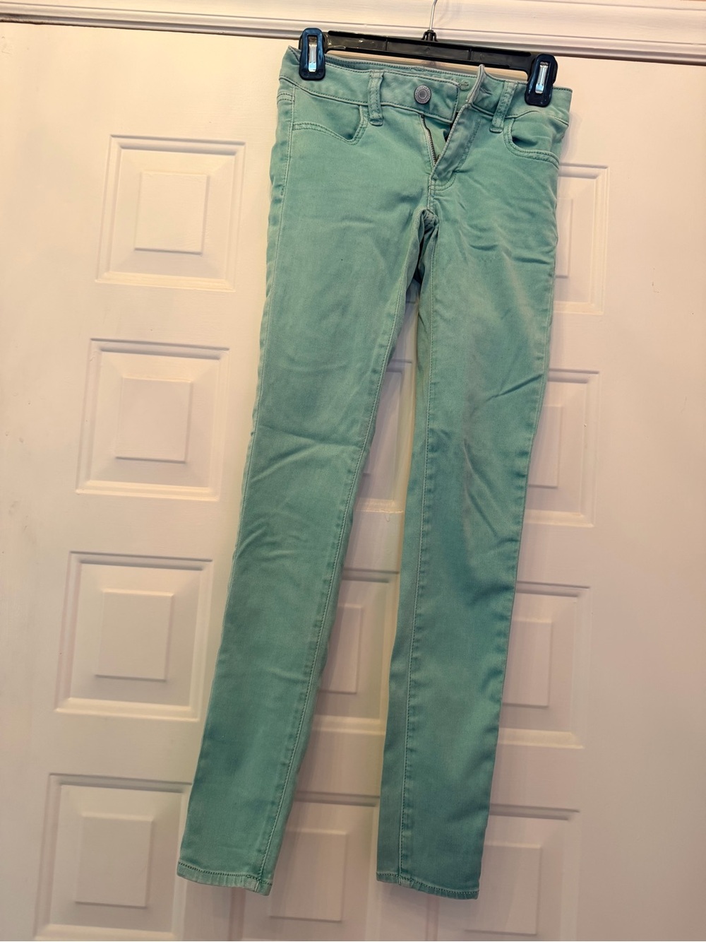 American Eagle Outfitters Girls Mint Green Skinny Jeans